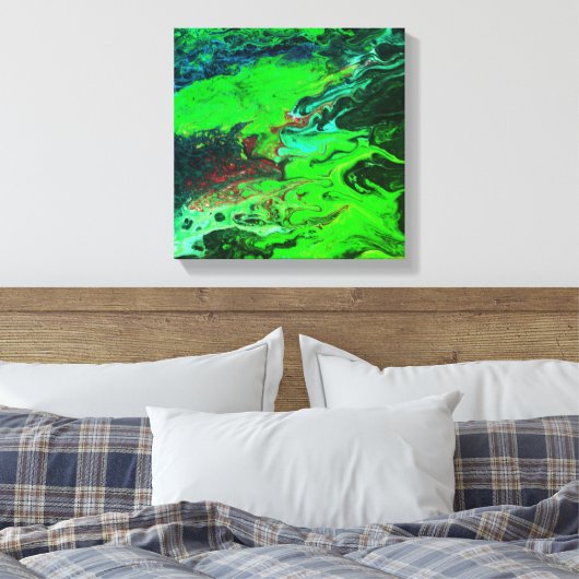 Abstract220 Canvas Afdruk (Insitu (Slaapkamer))