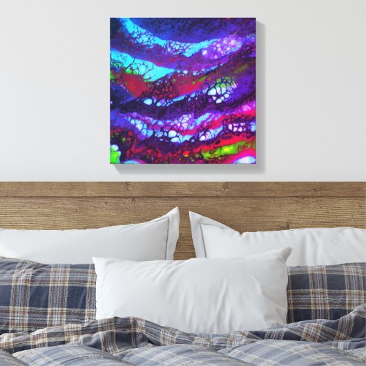 Abstract223 Canvas Afdruk (Insitu (Slaapkamer))