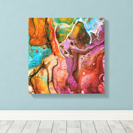 Abstract27 Canvas Afdruk (Insitu (Houten vloer))