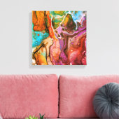 Abstract27 Canvas Afdruk (Insitu (Woonkamer))