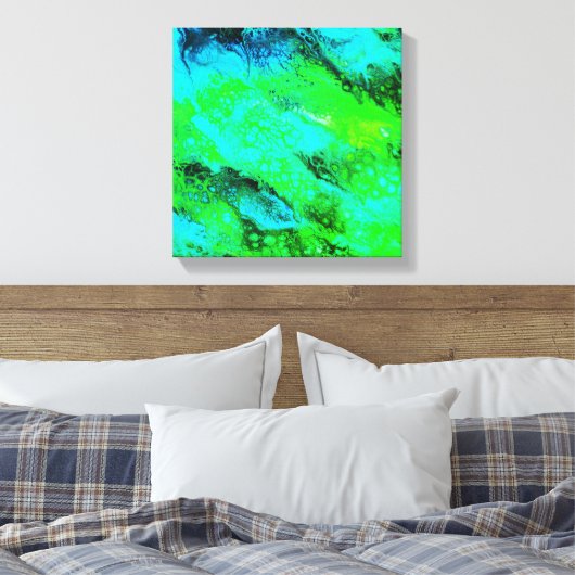 Abstract310 Canvas Afdruk (Insitu (Slaapkamer))