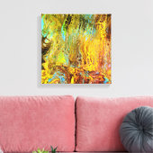 Abstract437 Canvas Afdruk (Insitu (Woonkamer))
