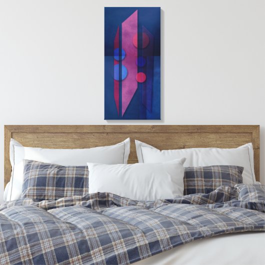 Abstract 009 Art Canvas Afdruk (Insitu (Slaapkamer))
