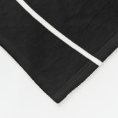 Abstract 010517 - White on Black Fleece Deken (Hoek)
