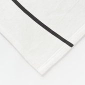 Abstract 010517 - Zwart op wit Fleece Deken (Hoek)