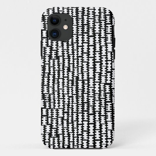 Abstract 020712 - wit en zwart Case-Mate iPhone case (Achterkant)