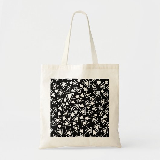 Abstract 021112 - White on Black Tote Bag (Voorkant)