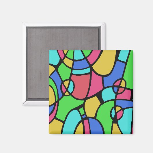 Abstract 02 magneet (Voorkant / Achterkant)