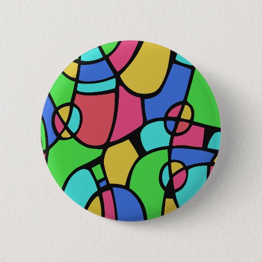 Abstract 02 ronde button 5,7 cm (Voorkant)