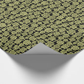 Abstract 041113 - Chalk op zwart Cadeaupapier (Hoek)