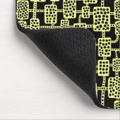 Abstract 041113 - Chalkgeel op zwart Muismat (Hoek)