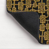 Abstract 041113 - Gold Brown op zwart Muismat (Hoek)