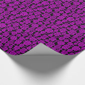 Abstract 041113 - Magenta op zwart Cadeaupapier (Hoek)