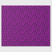 Abstract 041113 - Magenta op zwart Cadeaupapier (Vlak)