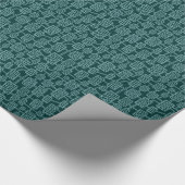 Abstract 041113 - Ocean Green op Dark Moss Green Cadeaupapier (Hoek)