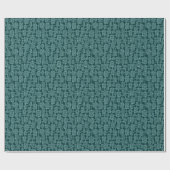 Abstract 041113 - Ocean Green op Dark Moss Green Cadeaupapier (Vlak)