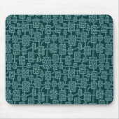 Abstract 041113 - Ocean Green op Dk Moss Green Muismat (Voorkant)