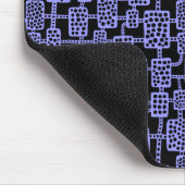 Abstract 041113 - Pastel blauw op zwart Muismat (Hoek)