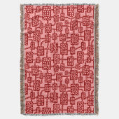 Abstract 041113 - Roze en armroze Deken (Voorkant Verticaal)