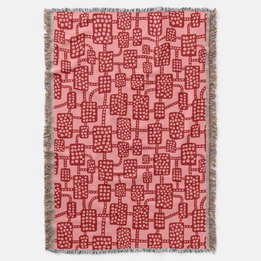 Abstract 041113 - Roze en armroze Deken (Voorkant Verticaal)