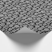 Abstract 041113 - White on Black Cadeaupapier (Hoek)