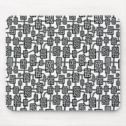 Abstract 041113 - Zwart op wit Muismat (Voorkant)