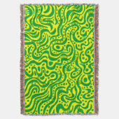 Abstract 041211 - Geel groen met grijs Deken (Voorkant Verticaal)