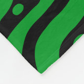 Abstract 041211 - Groen groen voor zwart Fleece Deken (Hoek)