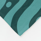 Abstract 041211 - Ocean Green op Dk Moss Green Fleece Deken (Hoek)