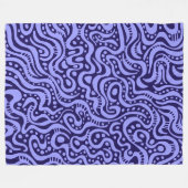 Abstract 041211 - Pastelblauw op 150a51 Fleece Deken (Voorkant (Horizontaal))