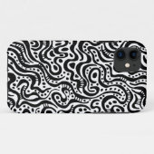 Abstract 041211 - Zwart-wit Case-Mate iPhone Case (Achterkant (horizontaal))