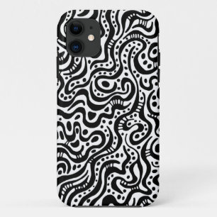Abstract 041211 - Zwart-wit Case-Mate iPhone Case