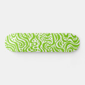 Abstract 041211v2 - Martian Green over White Skateboard (Horizontaal)