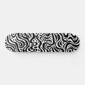 Abstract 041211v2 - Zwart op hout Persoonlijk Skateboard (Horizontaal)