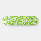 Abstract 041211v3 - Martian Green over White Skateboard (Horizontaal)