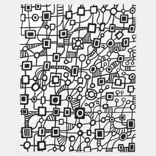 Abstract 070517 fleece deken (Voorkant)