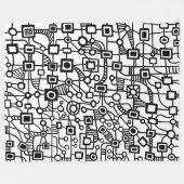 Abstract 070517 fleece deken (Voorkant (Horizontaal))