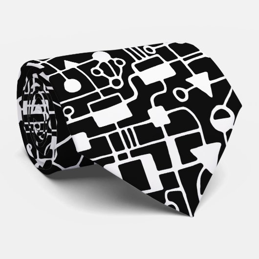 Abstract 090112 v7 wit op zwart stropdas (Opgerold)