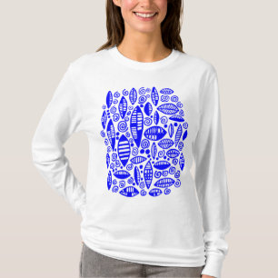 Abstract 100813 - blauw t-shirt