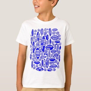 Abstract 100813 - blauw t-shirt