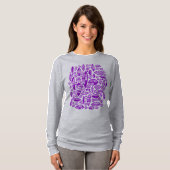 Abstract 100813 - Paars T-shirt (Voorkant volledig)