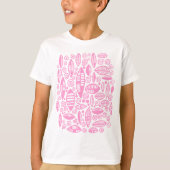 Abstract 100813 - Roze T-shirt (Voorkant)