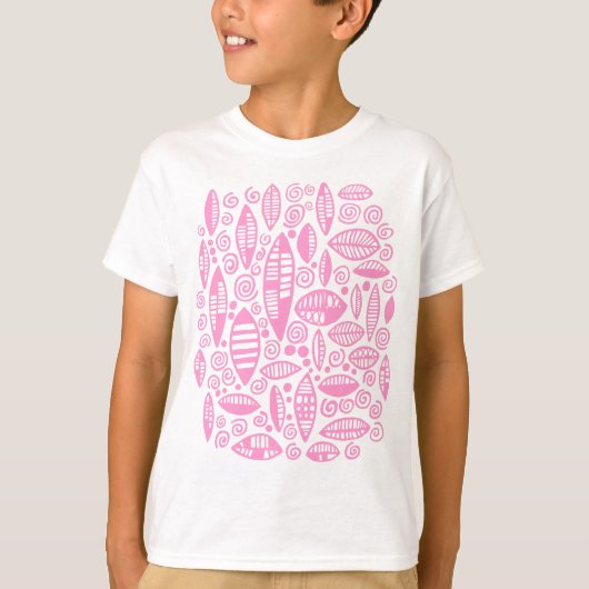 Abstract 100813 - Roze T-shirt (Voorkant)