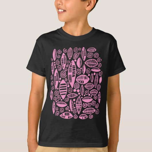 Abstract 100813 - Roze T-shirt (Voorkant)
