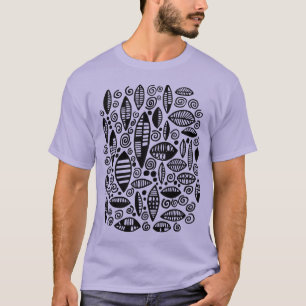 Abstract 100813 - Zwart T-shirt