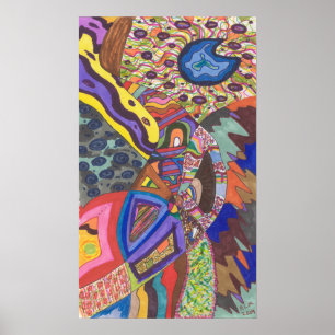Abstract 109, originele fijne kunst poster
