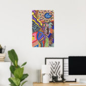 Abstract 109, originele fijne kunst poster (Thuiskantoor)