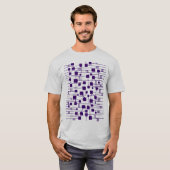 Abstract 111211 - Diep Paarse T-shirt (Voorkant volledig)