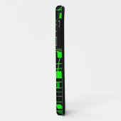 Abstract 111211 - Groen op zwart Case-Mate iPhone Case (Achterkant/links)