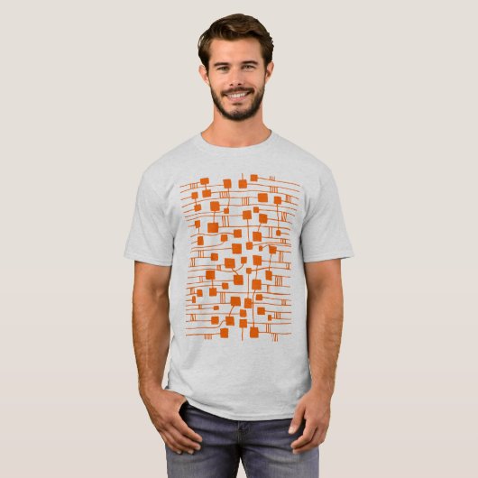 Abstract 111211 - Sinaasappel T-shirt (Voorkant volledig)